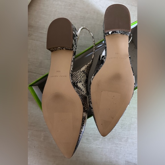 MARC FISHER REPTILE PRINT SLINGBACK FLATS - NWOT - Picture 8 of 8